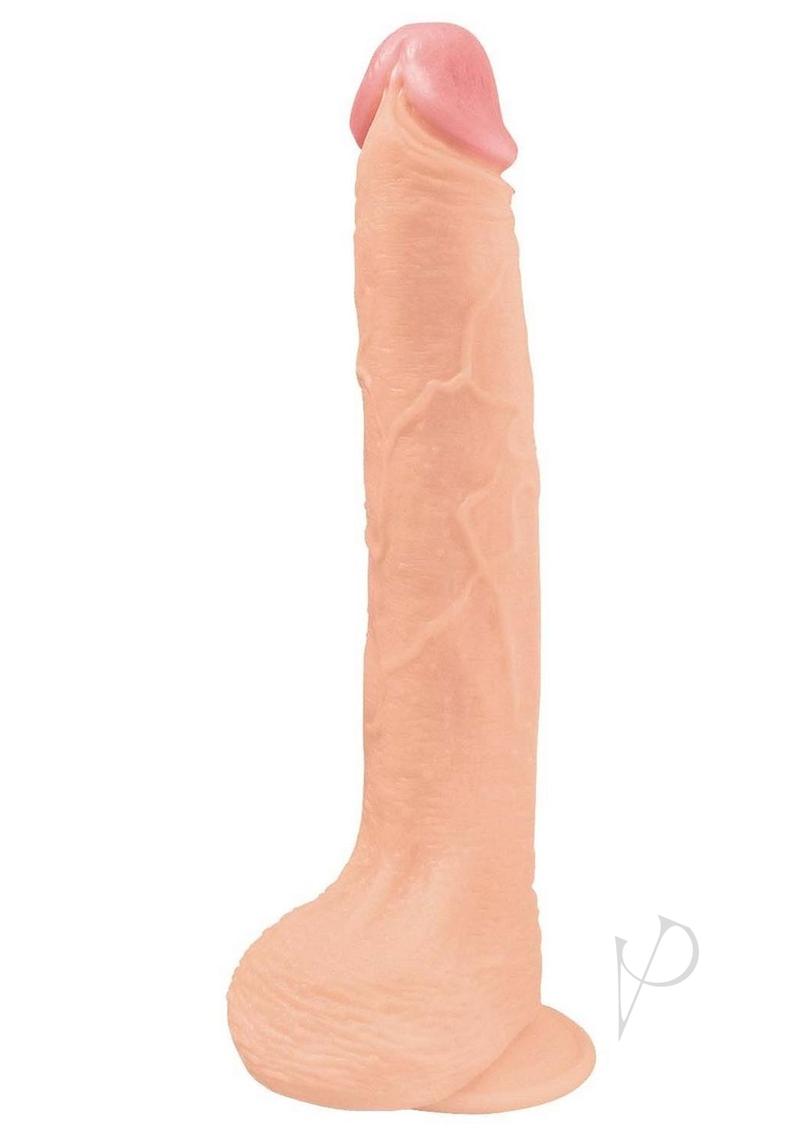 Hero Straight Cock Realistic Dildo with Suction Cup 11in - Vanilla