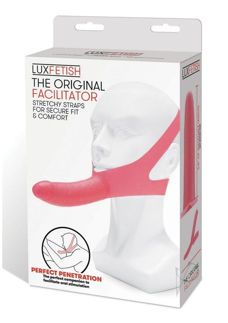 Lux Fetish The Original Facilitator Face Strap-On with Dildo - Pink