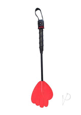 Rouge Mini Leather Hand Riding Crop - Red