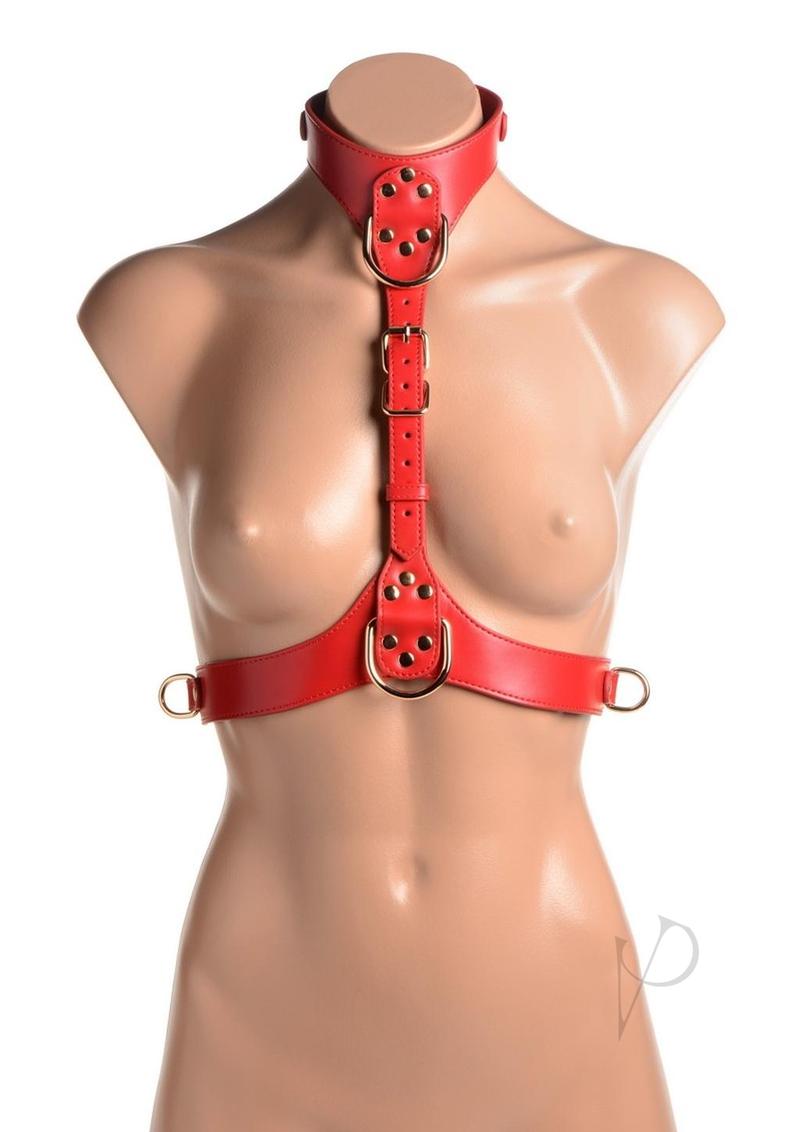 Strict Female Chest Harness - Medium/Large - Red