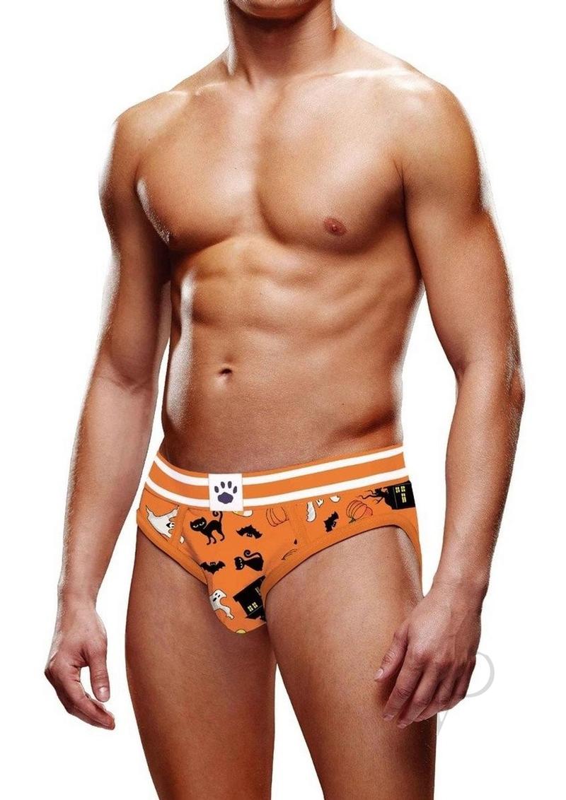 Prowler Halloween Brief - XXLarge - Orange/Black