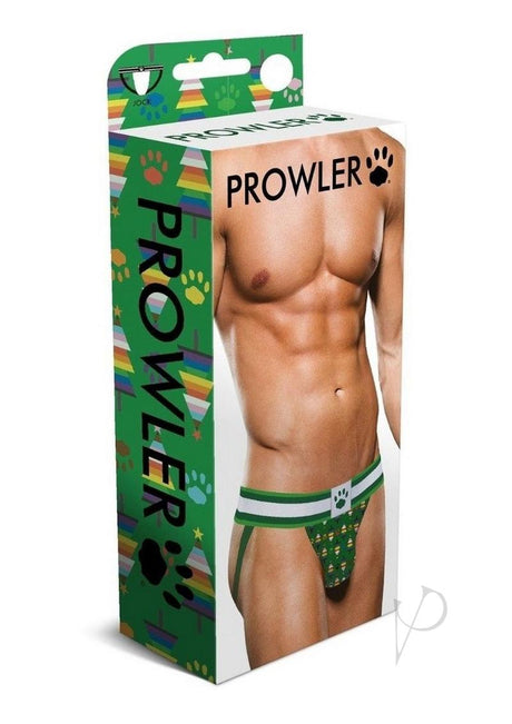 Prowler Christmas Tree Jock - XSmall - Green/Rainbow