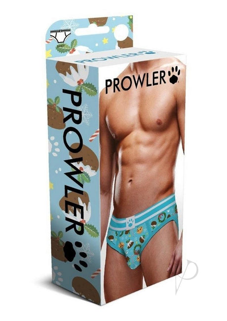 Prowler Christmas Pudding Brief - XSmall - Blue/White