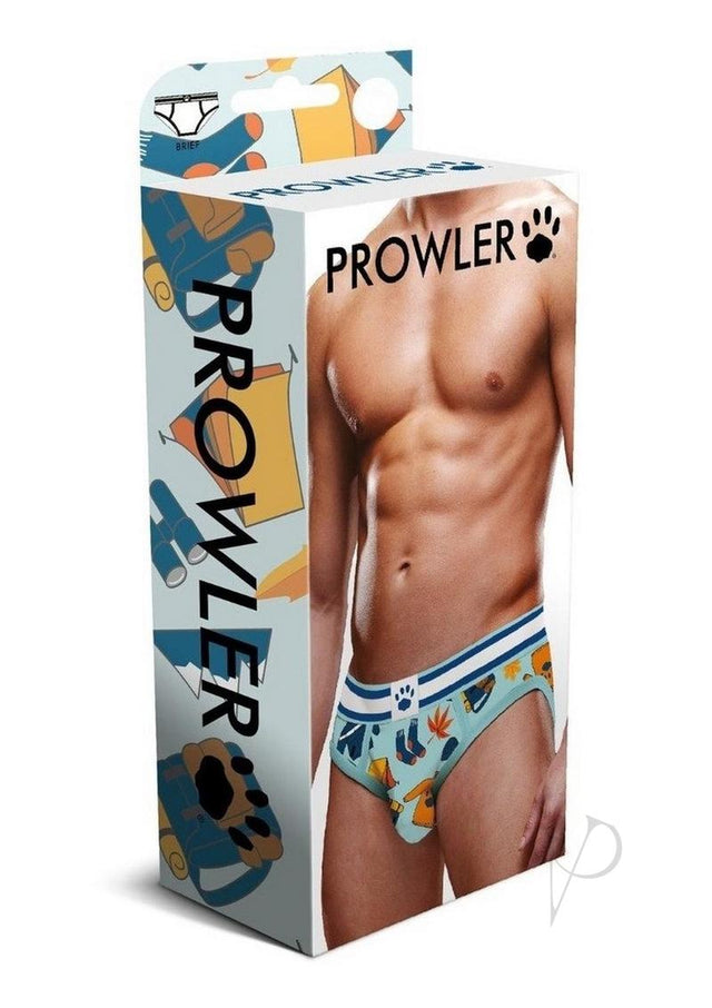 Prowler Autumn Scene Brief - XSmall - Blue/Orange