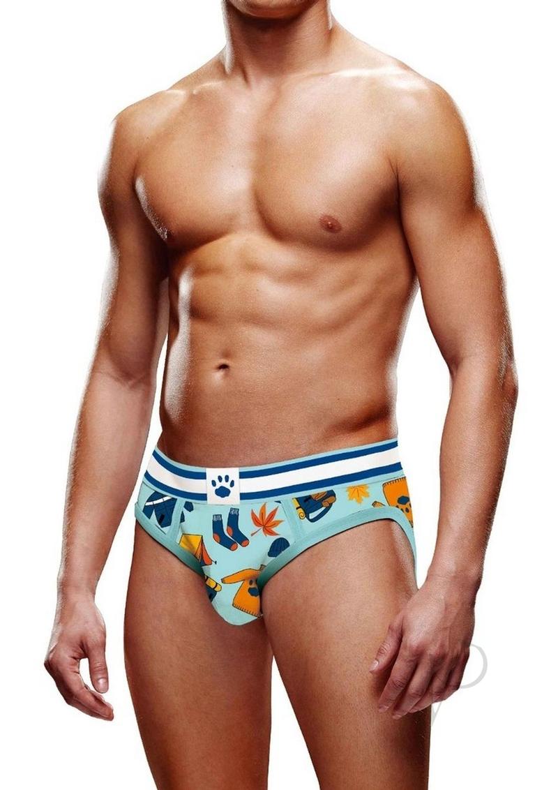 Prowler Autumn Scene Brief - XL - Blue/Orange