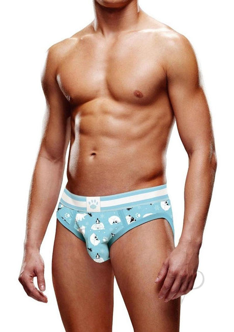 Prowler Winter Animals Brief - XSmall - Blue/White