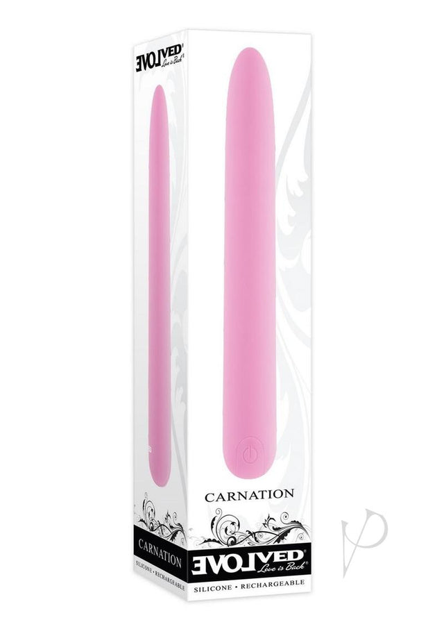 Carnation Rechargeable Silicone Vibrator - Pink