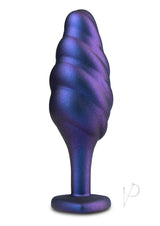 Anal Adventuers Matrix Bumped Bling Silicone Plug - Sapphire