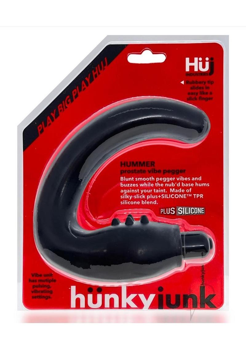 Hunkyjunk Hummer Silicone Vibrating Prostate Pegger - Tar