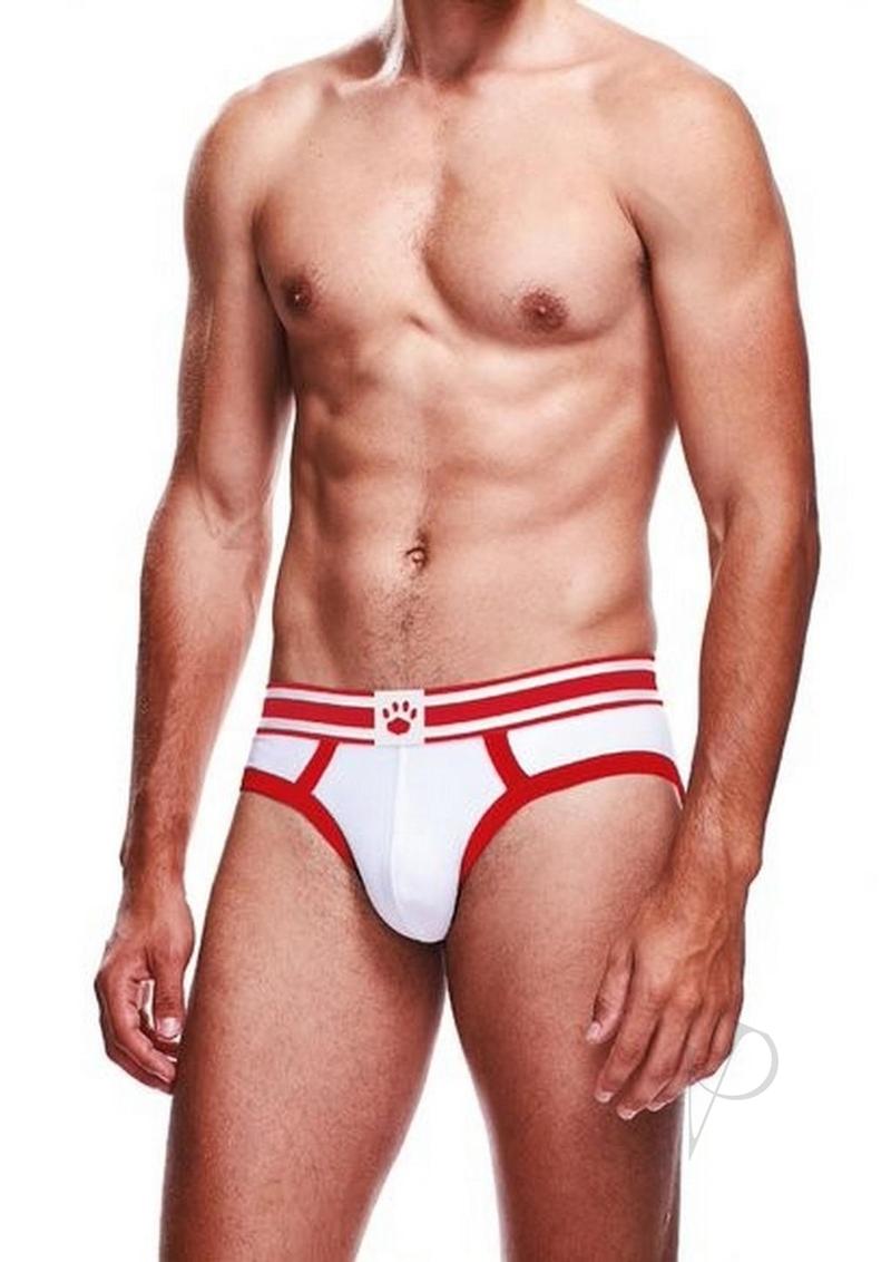 Prowler White/Red Brief - Medium