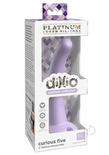 Dillio Platinum Curious Five Silicone Dildo 5in - Lavender