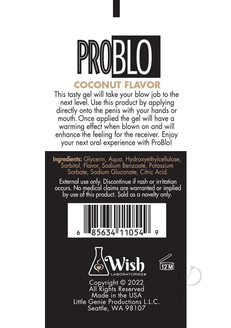 ProBlo Oral Pleasure Flavored Gel 1.5oz - Coconut