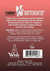 Yummy AF Oral Pleasure Flavored Gel 2.2oz - Watermelon