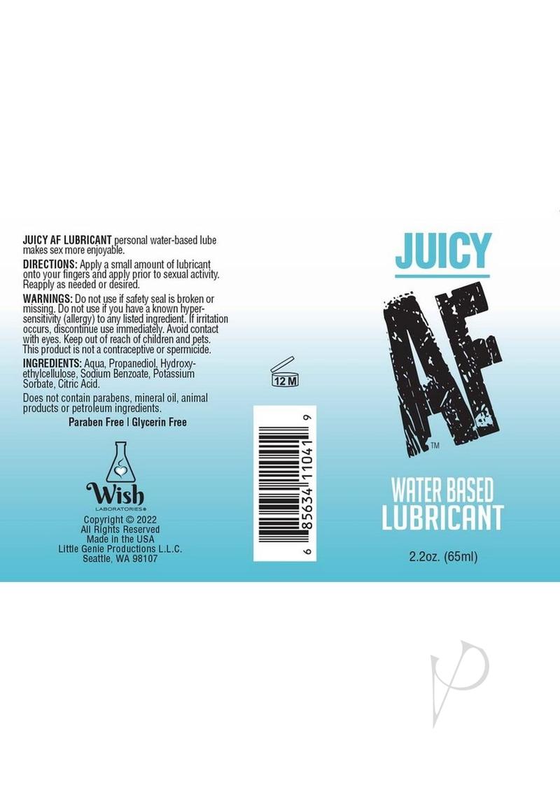 Juicy AF Water Based Lubricant 2oz