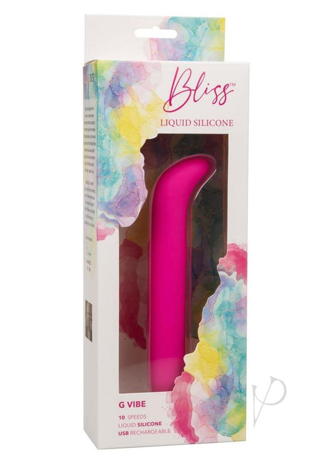 Bliss Liquid G-Vibe Silicone Rechargeable G-Spot Vibrator - Pink