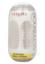 Boundless Reversible Ribbed Stroker - White