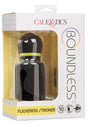 Boundless Flickering Rechargeable Silicone Stroker - Black