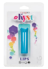 Kyst Lips Rechargeable Silicone Bullet Vibrator - Blue