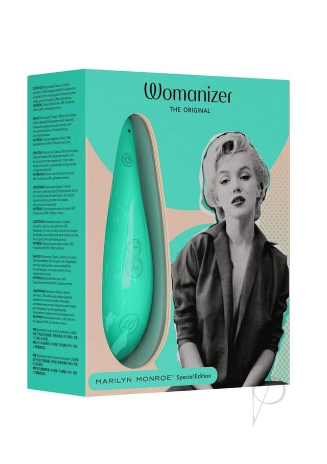 Womanizer Marilyn Monroe Special Edition Rechargeable Clitoral Stimulator - Mint