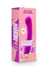 Aria Bangin' AF Rechargeable Silicone Vibrator - Purple