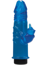 Crystal Playmate Dual Vibrating Rabbit Vibrator - Blue