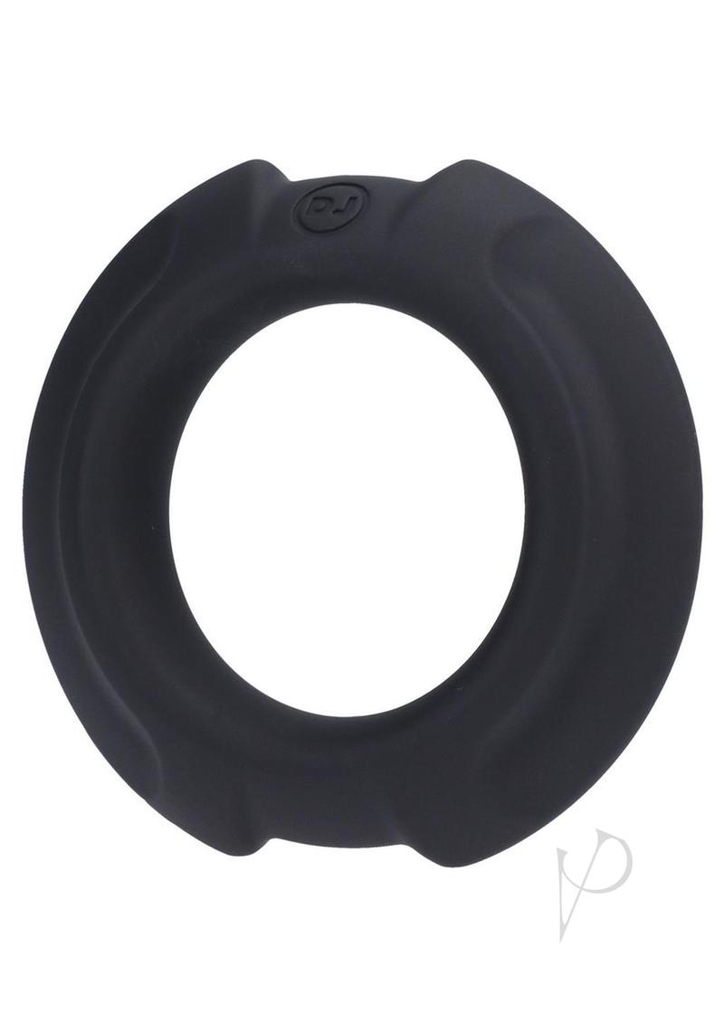 OptiMALE Flexisteel Soft Silicone With Inner Metal Core Cock Ring 35mm - Black