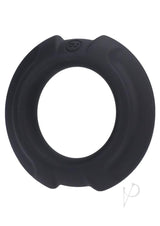 OptiMALE Flexisteel Soft Silicone With Inner Metal Core Cock Ring 35mm - Black