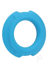 OptiMALE Flexisteel Soft Silicone With Inner Metal Core Cock Ring 35mm - Blue