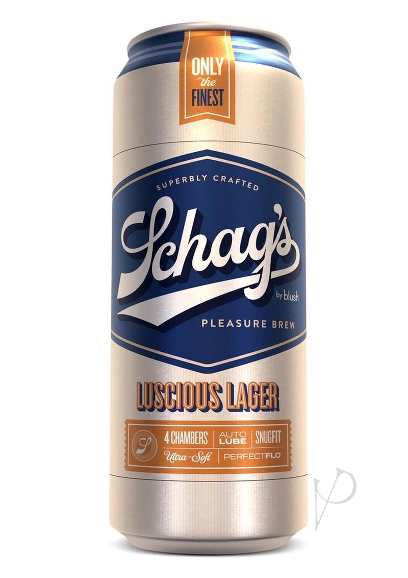 Schag's Luscious Lager Beer Can Stroker - Frosted