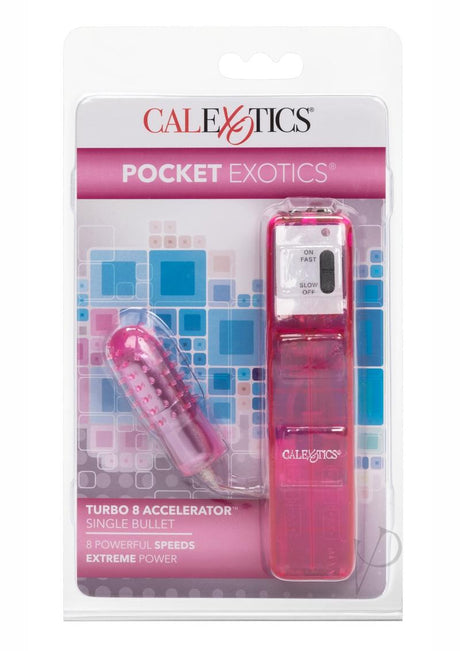 Pocket Exotics Turbo 8 Accelerator Single Bullet - Pink