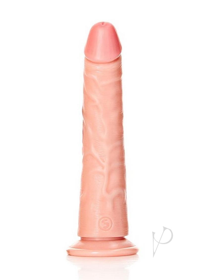 RealRock Slim Realistic Dildo with Suction Cup 7in - Vanilla