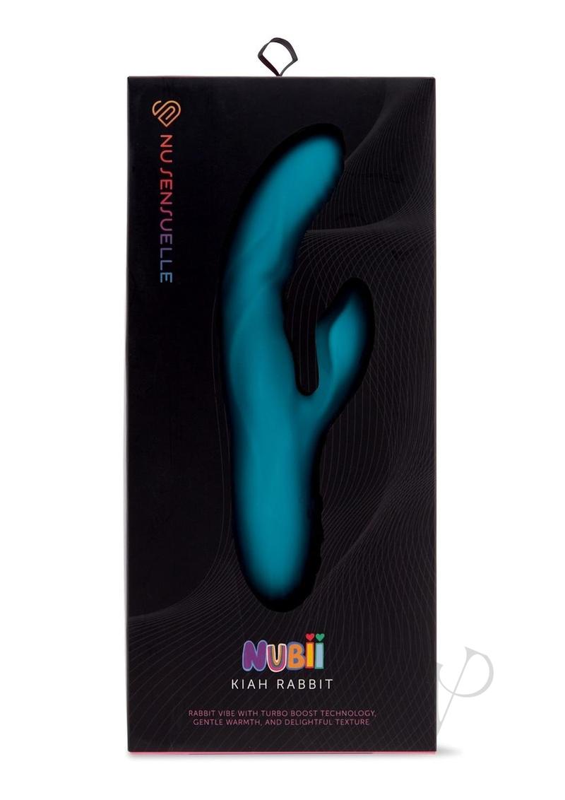 Nu Sensuelle Kiah Nubii Rechargeable Silicone Rabbit - Blue