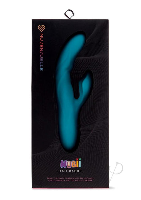 Nu Sensuelle Kiah Nubii Rechargeable Silicone Rabbit - Blue