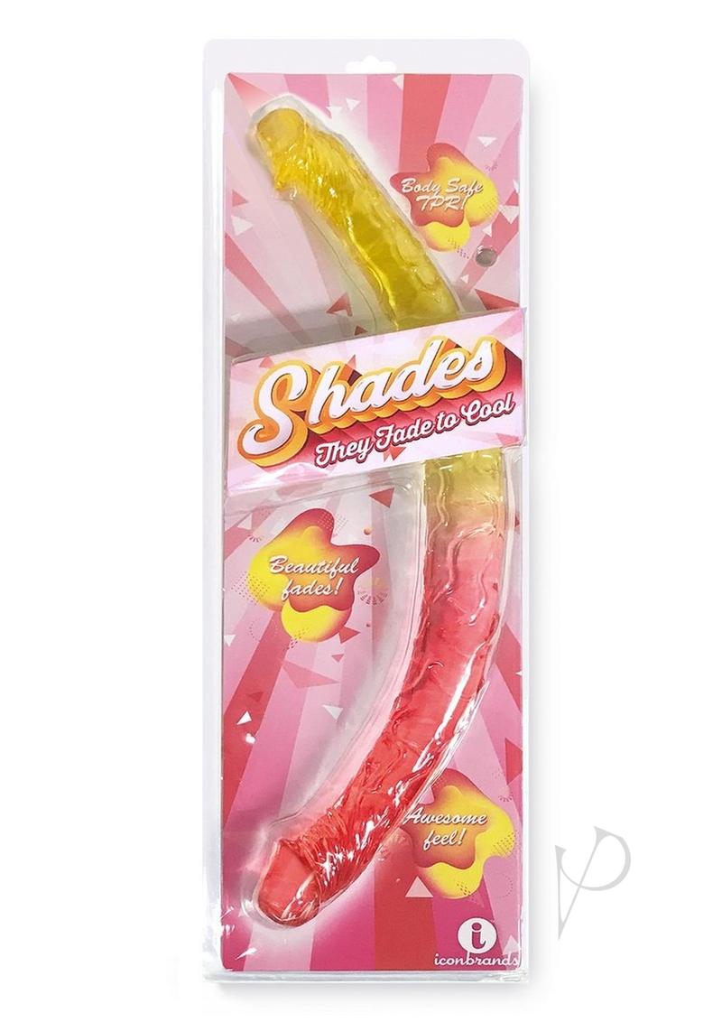 Shades Gradient Jelly Double Dong - Pink/Yellow