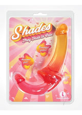 Shades Gradient Jelly Strapless Strap-On - Pink/Yellow