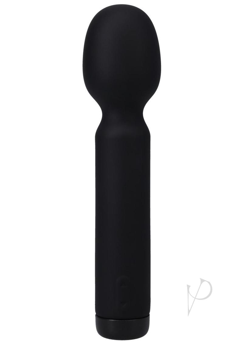 In a Bag Silicone Rechargeable Wand Massager - Black
