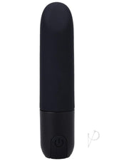 In a Bag Silicone Rechargeable Bullet Vibrator - Black