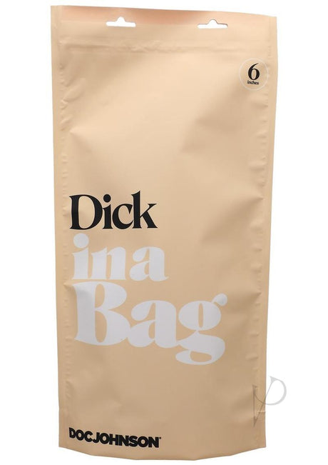 In a Bag Dick Dildo with Balls 6in - Clear