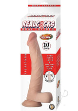 Realcocks Dual Layered Bendable Dildo 10in - Vanilla