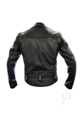 Prowler RED Police Leather Jacket - Large - Black