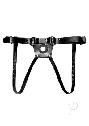 Prowler RED Leather Dong Harness -XXLarge - Black