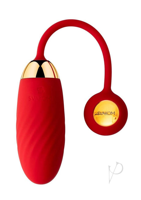 Svakom Ella Neo Silicone Interactive Bullet Vibrator - Red/Gold