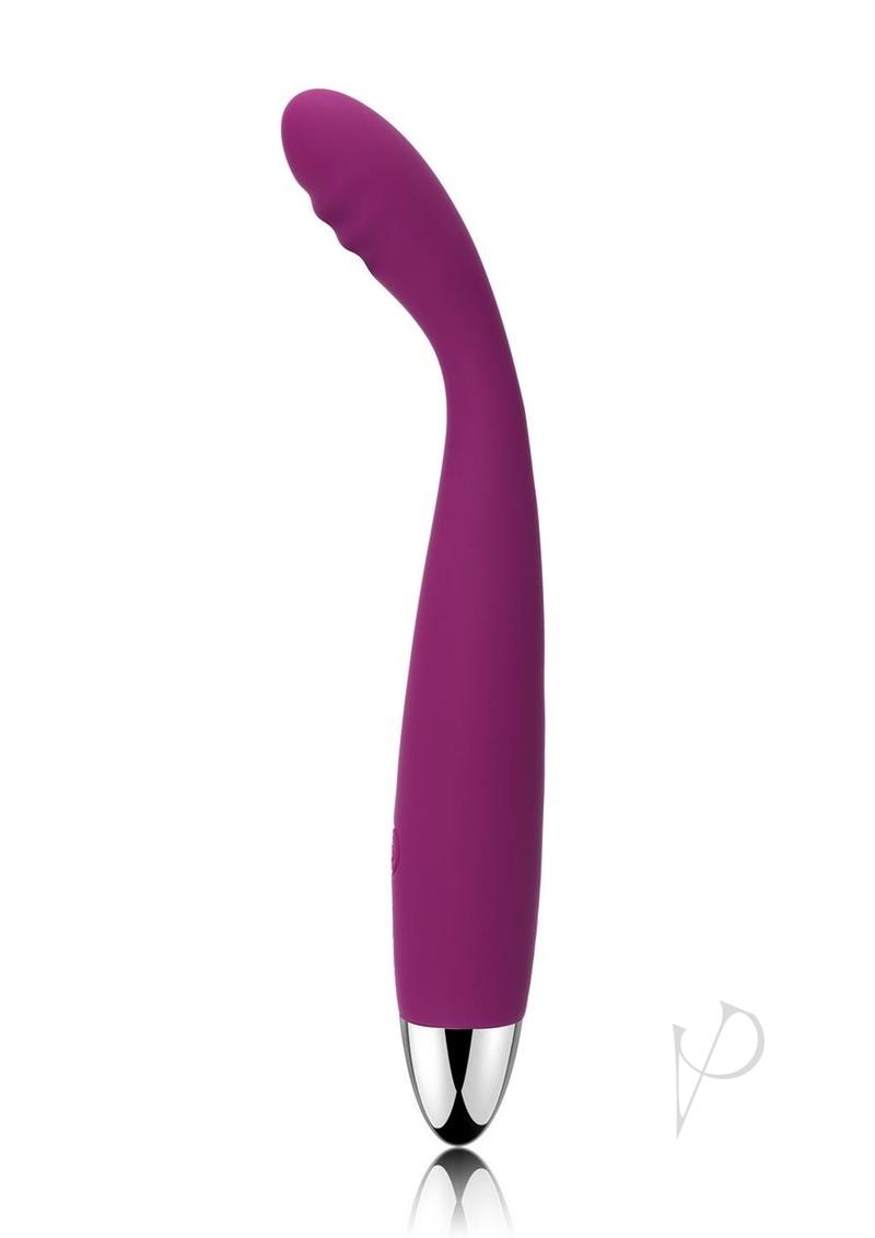 Svakom Cici Rechargeable Silicone G-Spot Stimulator - Violet/Silver