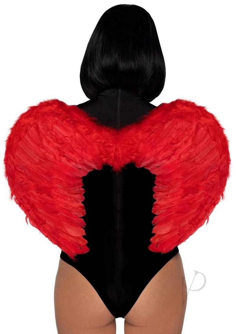 Marabou Trim Wings - OS - Red