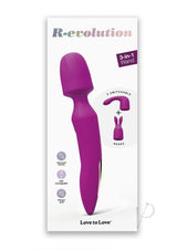 R-evolution Rechargeable Silicone Rabbit Vibrator - Sweet Orchid
