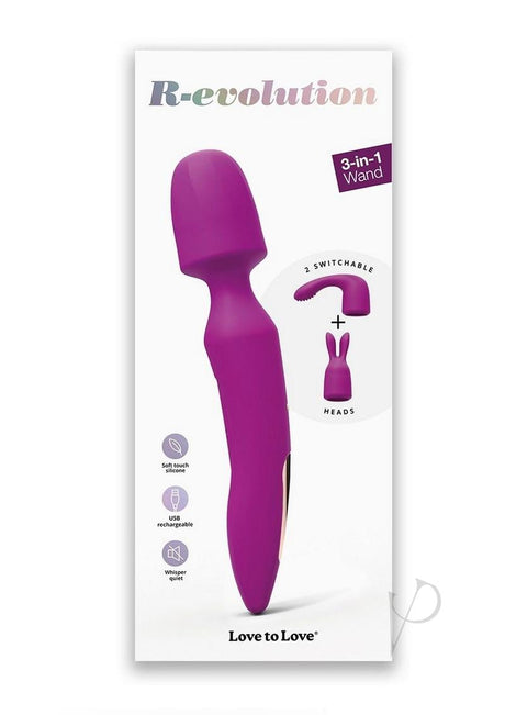 R-evolution Rechargeable Silicone Rabbit Vibrator - Sweet Orchid