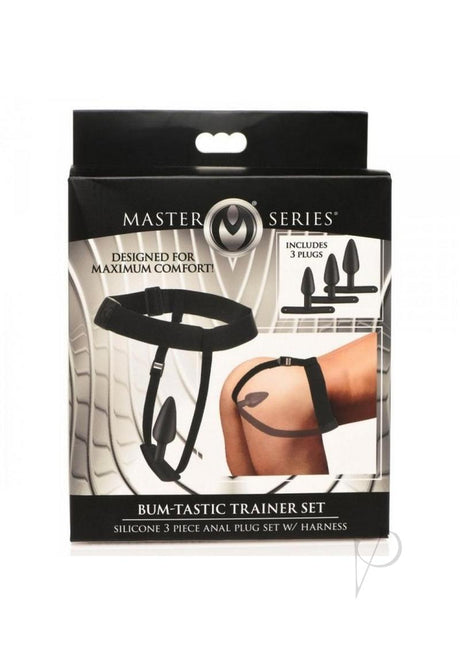 Master Series Bum-Tastic Trainer Silicone Pegging Set (3 Piece) - Black