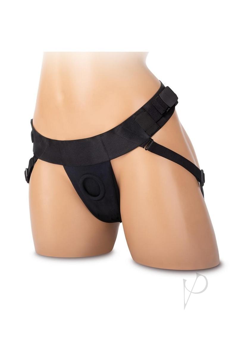 WhipSmart Jock Strap Harness - Plus Size - Black