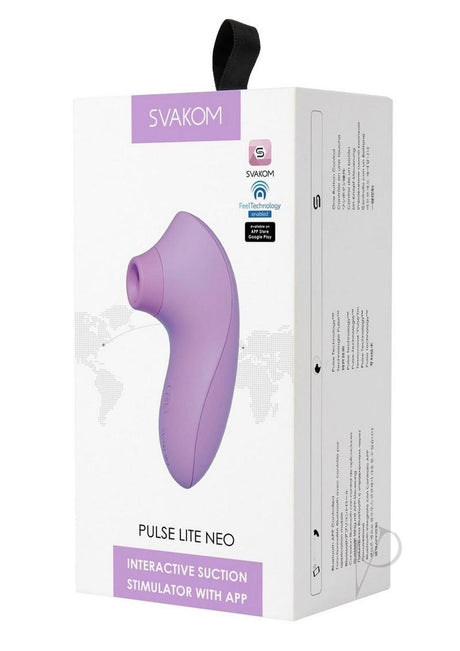 Svakom Pulse Lite Neo Interactive Suction Stimulator - Lavender