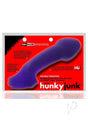 Hunkyjunk Double Thruster Textured Double Penetrator Sling - Plum Ice Purple